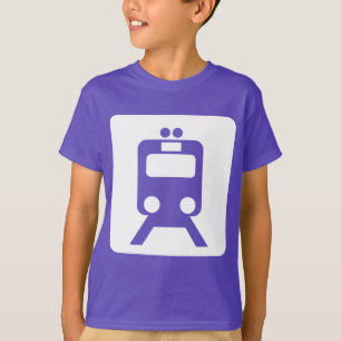 Camiseta Rótulo de tren - Blanco
