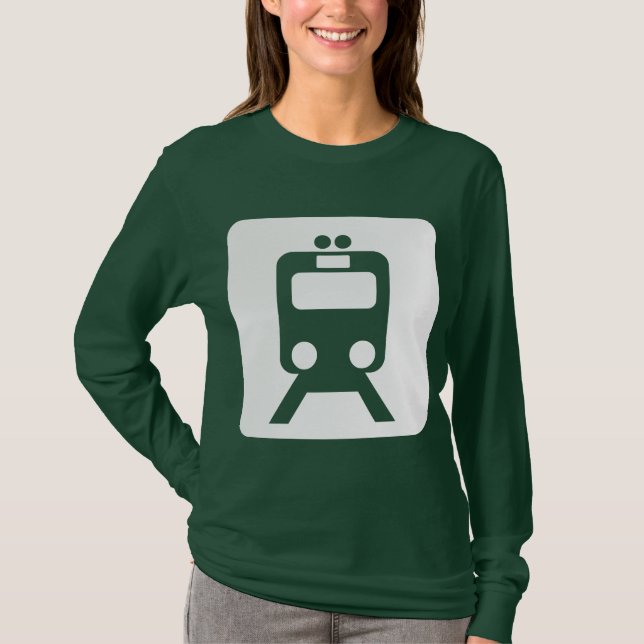 Camiseta Rótulo de tren - Blanco (Anverso)