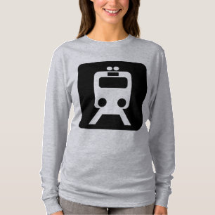 Camiseta Rótulo de tren - Negro