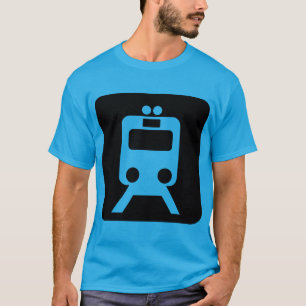 Camiseta Rótulo de tren - Negro