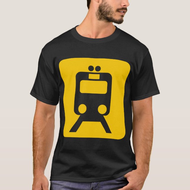 Camiseta Rótulo de trenes - (Anverso)