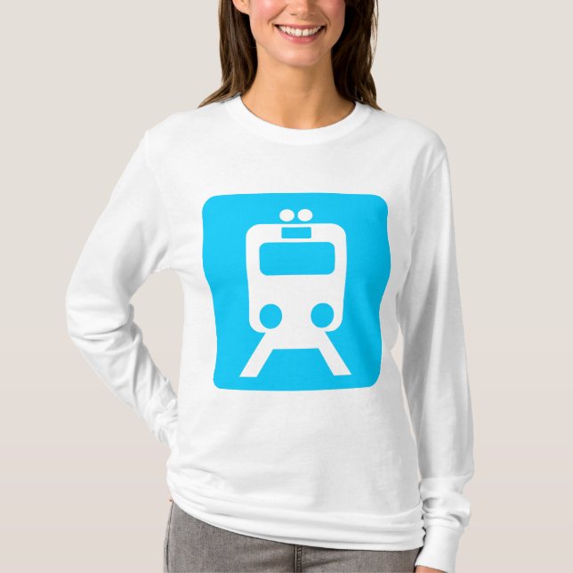Camiseta Rótulo de trenes - (Anverso)