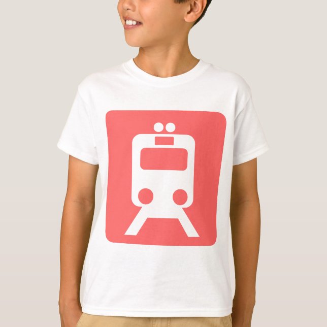 Camiseta Rótulo de trenes - (Anverso)