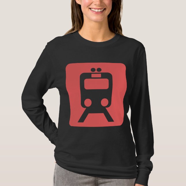 Camiseta Rótulo de trenes - (Anverso)