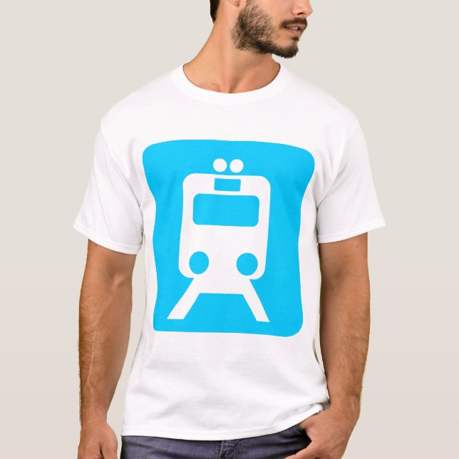 Camiseta Rótulo de trenes - (Anverso)