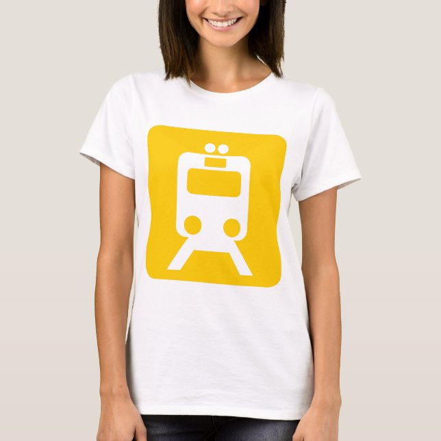 Camiseta Rótulo de trenes - (Anverso)
