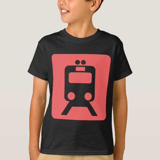 Camiseta Rótulo de trenes - (Anverso)