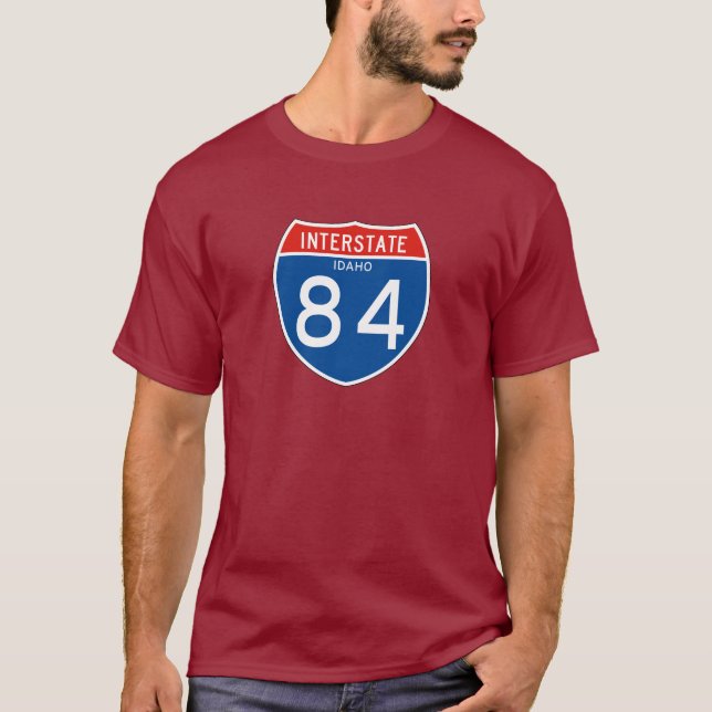 Camiseta Rótulo de un estado a otro 84 - Idaho (Anverso)