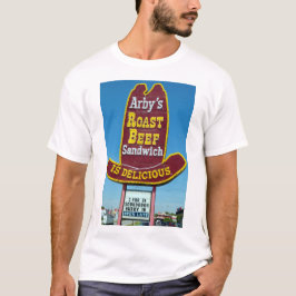 Camiseta Rótulo del BOCADILLO del ROSBIF de ARBY