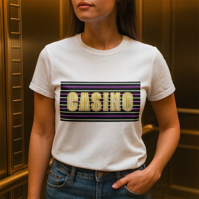 Camiseta Rótulo del casino con las letras de punto de Polka (Subido por el creador)