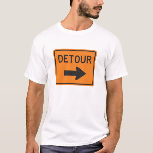Camiseta Rótulo del desvío