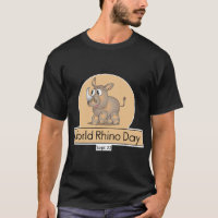 Rótulo del Día Mundial del Rinoceronte