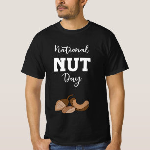 Camiseta Rótulo del Día Nacional de las Nueces