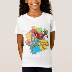 Camiseta Rótulo del Día Nacional de Superhéroes