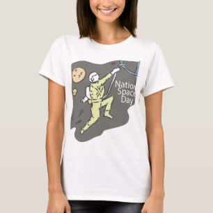 Camiseta Rótulo del Día Nacional del Espacio