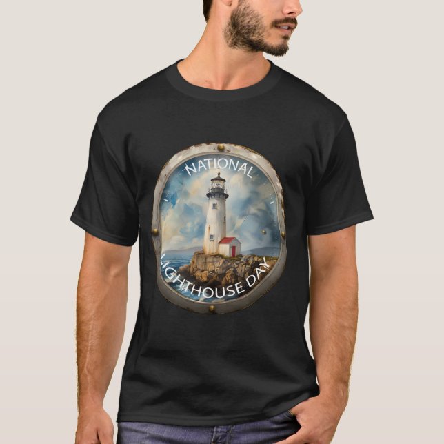 Camiseta Rótulo del Día Nacional del Faro (Anverso)