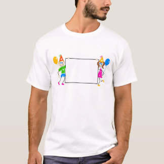 Camiseta Rótulo del fiesta de los niños