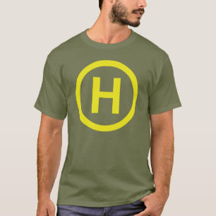 Camiseta Rótulo del helipuerto