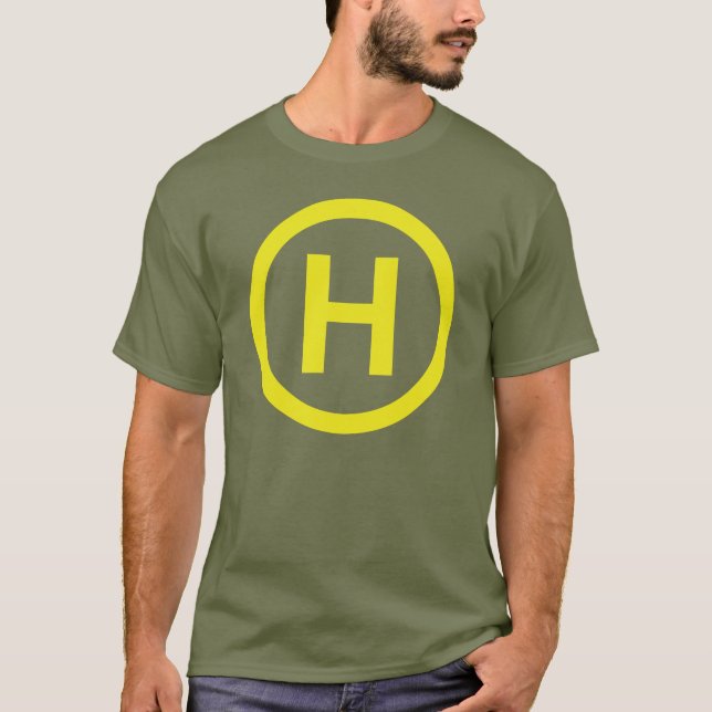 Camiseta Rótulo del helipuerto (Anverso)