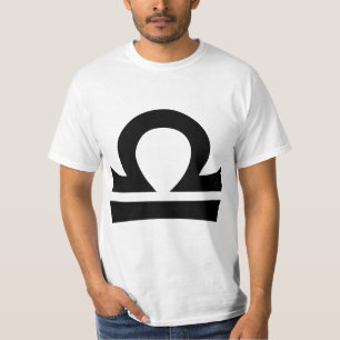 Camiseta Rótulo del horóscopo del zodiaco del libra