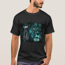 Camiseta Rótulo del Horóscopo Leo el León