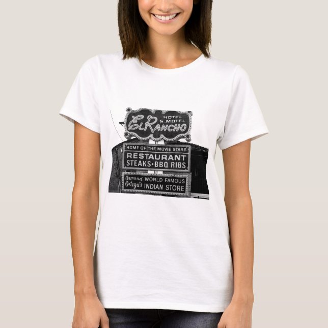Camiseta Rótulo del hotel del EL Rancho (Anverso)