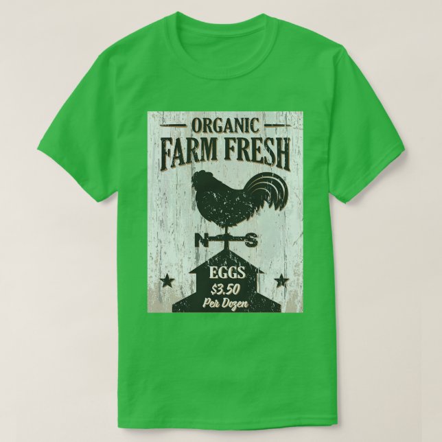 Camiseta Rótulo del mercado de las explotaciones agrícolas  (Diseño del anverso)