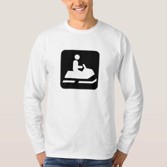 Camiseta Rótulo del Snowmobile (Anverso)