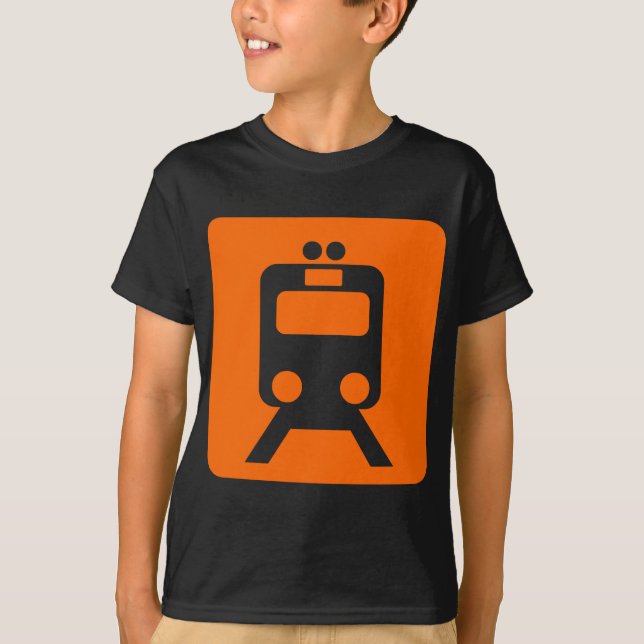 Camiseta Rótulo del tren - naranja (Anverso)