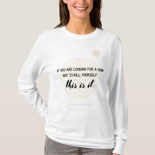 Camiseta Rótulo del Universo de Prevención del Suicidio