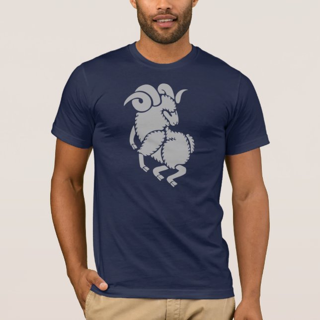 Camiseta Rótulo del zodiaco del aries - el espolón (Anverso)