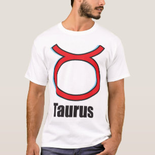 Camiseta Rótulo del zodiaco del tauro