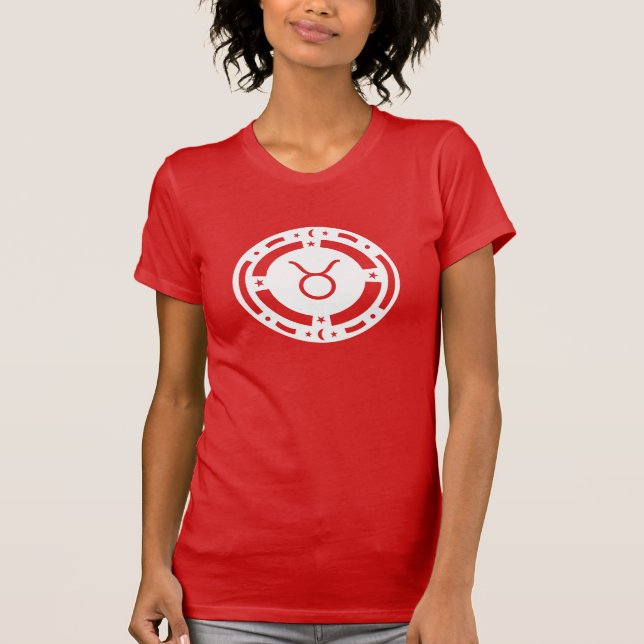 Camiseta Rótulo del zodiaco del tauro (Anverso)