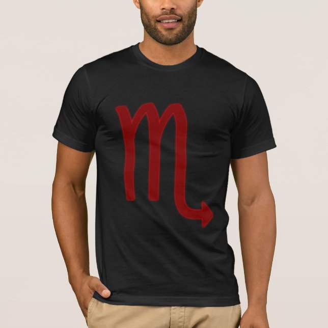 Camiseta Rótulo del zodiaco: Escorpión (Anverso)