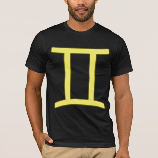 Camiseta Rótulo del zodiaco: Géminis (Anverso)