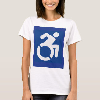 Camiseta Rótulo discapacitado moderno
