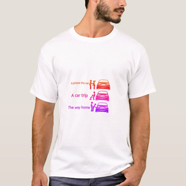 Camiseta Rótulo divertido de ciclismo (Anverso)