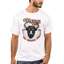 Rótulo elegante Taurus Zodiac