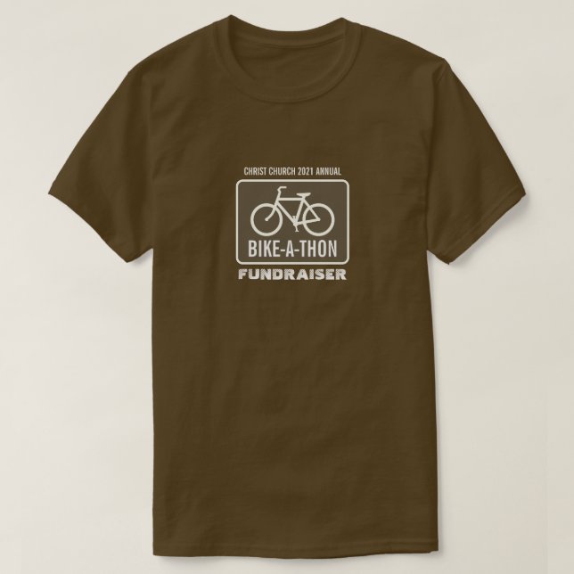 Camiseta Rótulo en bicicleta, evento benéfico de bicicleta  (Diseño del anverso)