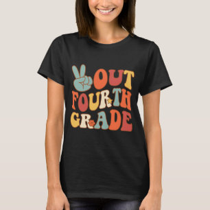 Camiseta Rótulo en cuarto grado Groovy el último día de esc