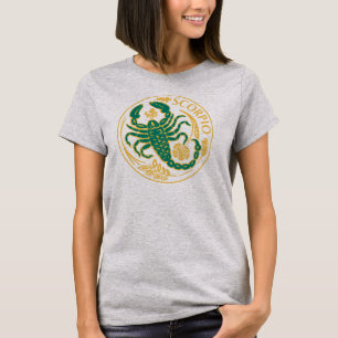 Camiseta Rótulo Escorpio del Zodiaco