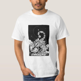 Camiseta Rótulo Escorpio Zodiac