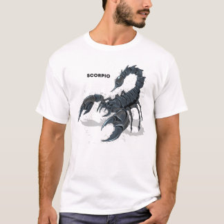 Camiseta Rótulo Escorpio Zodiac
