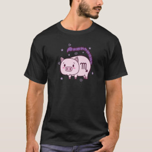 Camiseta Rótulo Escorpio Zodiaco como un cerdo