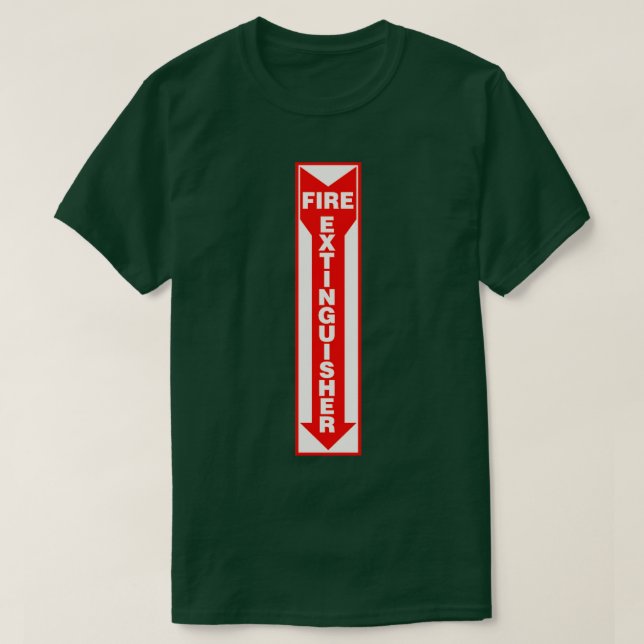 Camiseta Rótulo extinguidor de incendios (Diseño del anverso)