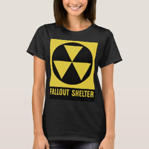 Camiseta Rótulo Fa del desastre de la emergencia nuclear