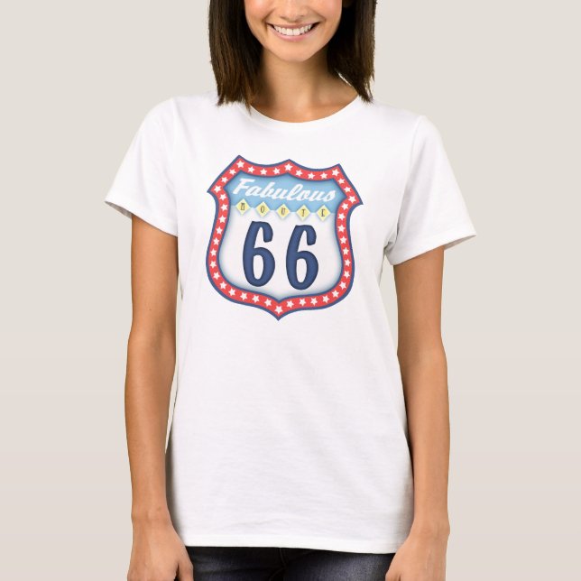 Camiseta Rótulo fabuloso de la ruta (Anverso)