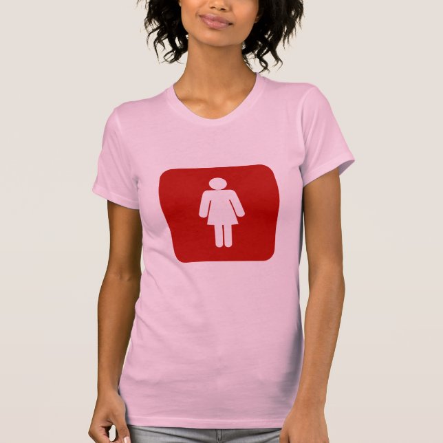 Camiseta Rótulo femenino (Anverso)