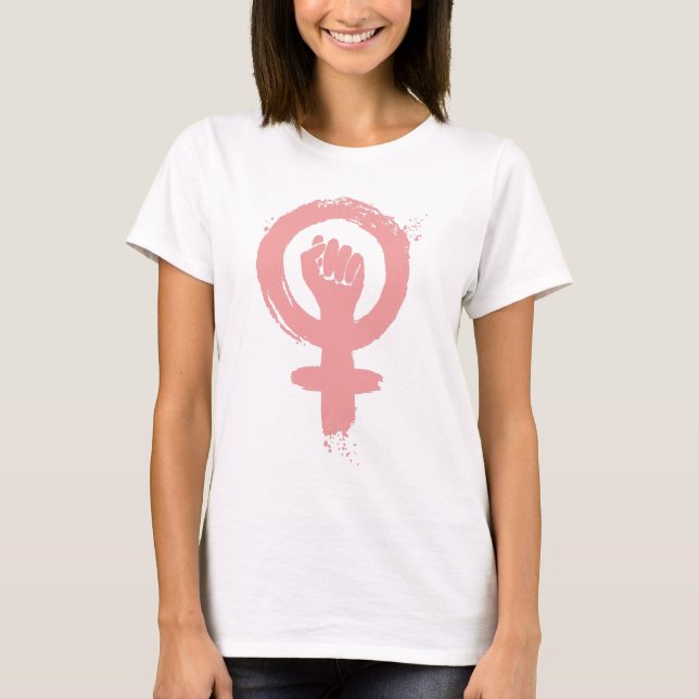 Camiseta Rótulo feminista primera ministra de justicia soci (Anverso)