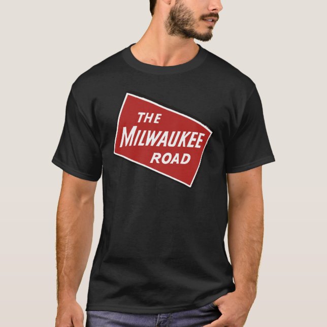 Camiseta Rótulo ferroviario 2 del camino de Milwaukee (Anverso)